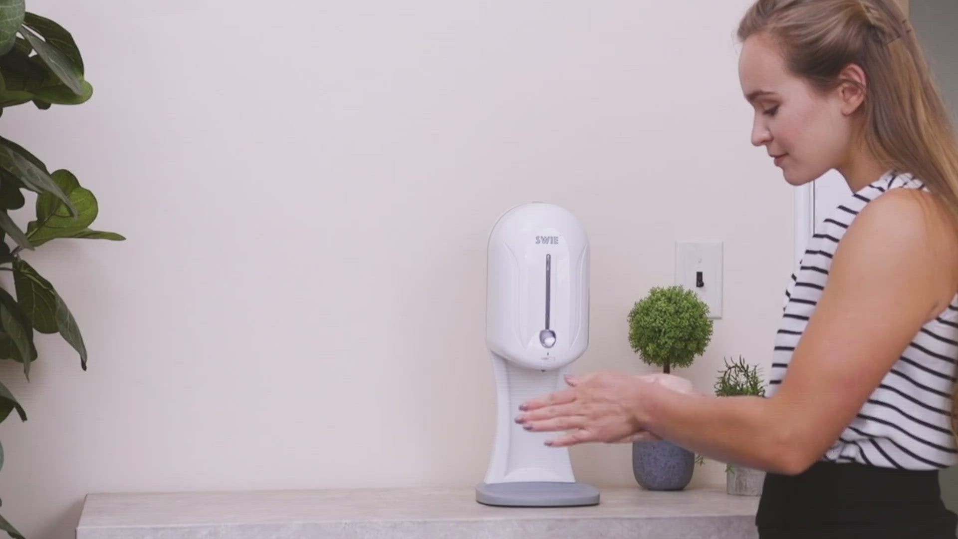 Automatic Hand Sanitizer & Soap Dispenser For Counter or Desk.