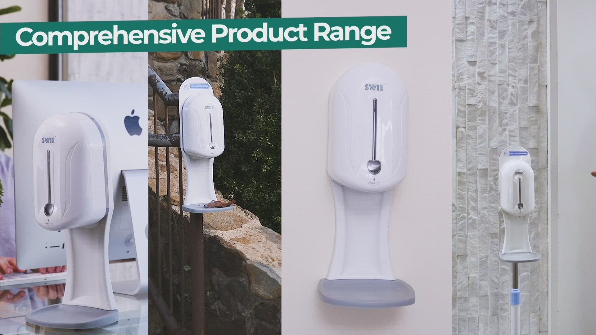 All-Weather Automatic Hand Sanitizer & Soap Dispenser. Rain, Snow & Waterproof, Outdoor/Indoor, Wall Mounted