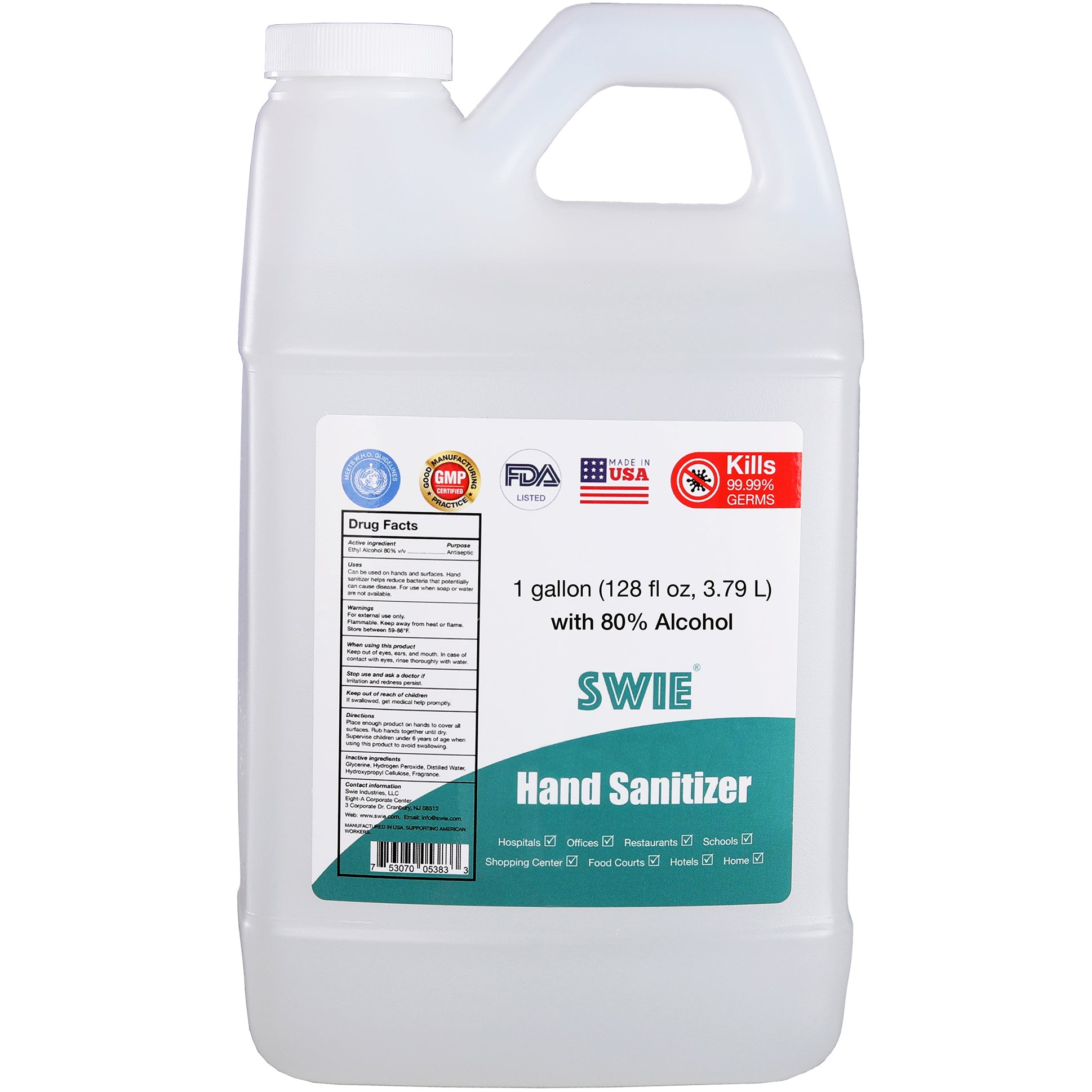 Hand Sanitizer Refill, One Gallon (128 fl oz, 3.79L)