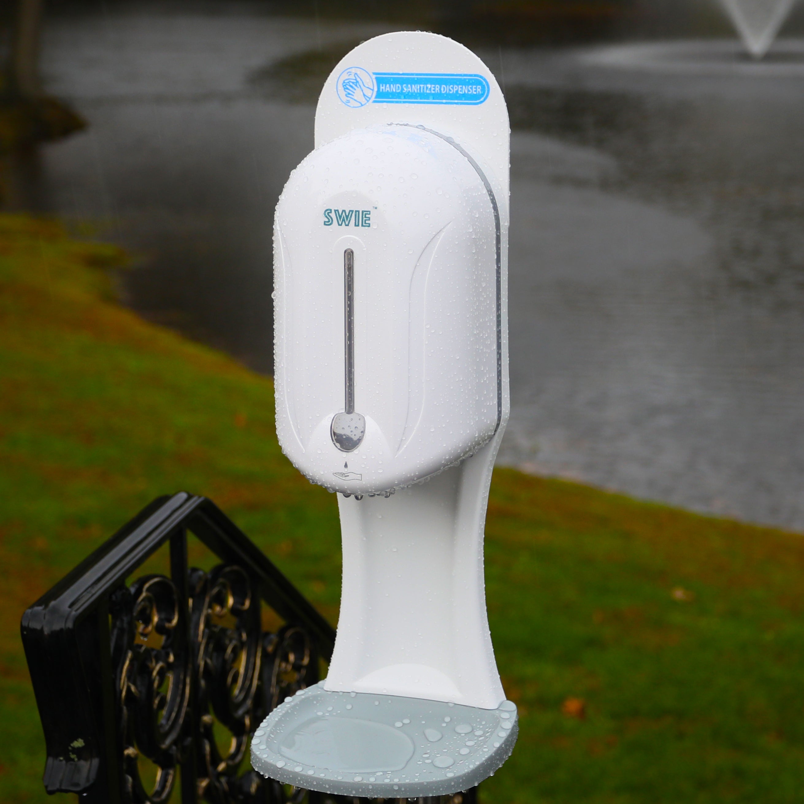 ALL-Weather Automatic Hand Sanitizer Station, Rain, Snow & Waterproof, Outdoor/Indoor